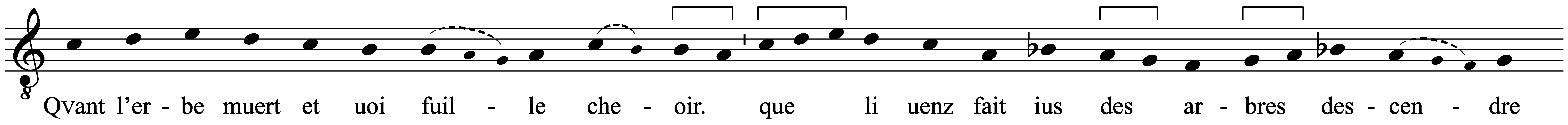 Work musical notation